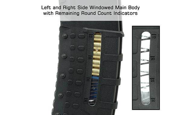 30 Round UTG AR-15 .223/5.56 Polymer Window Magazine - Image 3