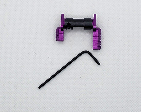 PURPLE Safety Selector Enhanced Ambidextrous AR15 Anodized
