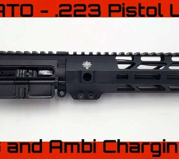 COMPLETE UPPER RECEIVER 5.56 NATO .223 PISTOL BCG AND AMBI CHARGING AR15