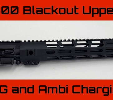COMPLETE UPPER RECEIVER 300 BLACKOUT 16" BARREL BCG AND AMBI CHARGING AR15