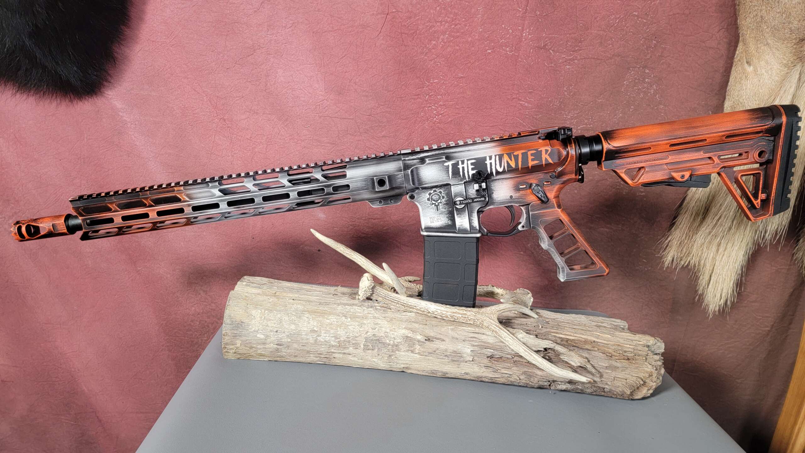 THE HUNTER AR15 RIFLE 300 BO BLACKOUT CUSTOM AR 15 1 OF 1 16" BARREL - Image 2