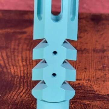 Toxic Arms Jagger Muzzle Brake Robin's Egg Cerakote AR15 1/2x28