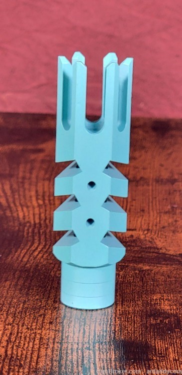 Toxic Arms Jagger Muzzle Brake Robin's Egg Cerakote AR15 1/2x28