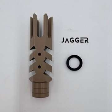 Toxic Arms Jagger Muzzle Brake FDE Flat Dark Earth AR15 1/2x28