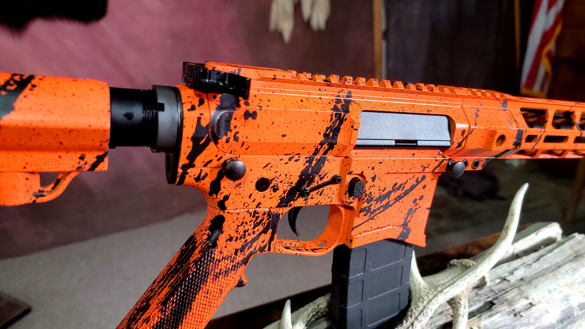 Ultra Light Orange Splash Wylde edition AR15 .223 Wylde - Image 2