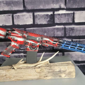 5.56 AMERICAN FLAG AR15 RIFLE Toxic Arms