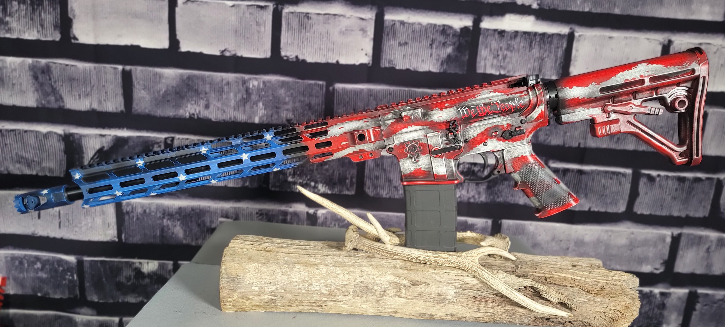 350 Legend AMERICAN FLAG AR15 RIFLE Toxic Arms - Image 3
