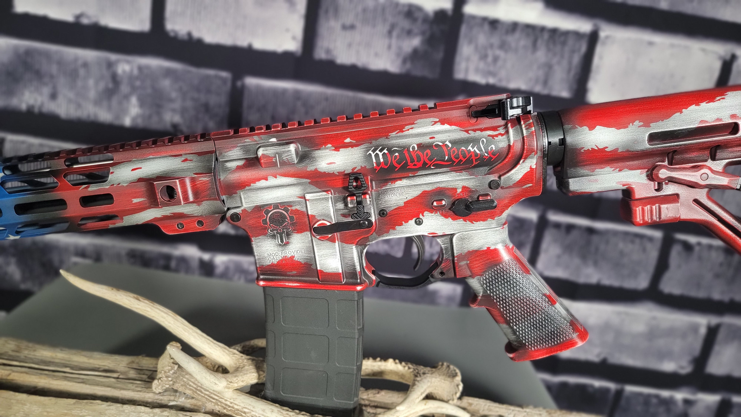 350 Legend AMERICAN FLAG AR15 RIFLE Toxic Arms - Image 4