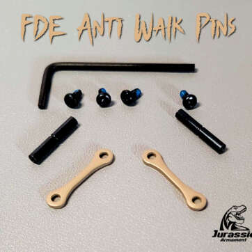 FDE Flat Dark Earth Anti Walk Pin set AR15 ANTI-ROTATIONAL Trigger & Hammer