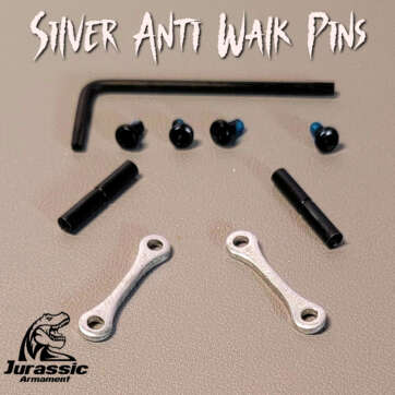 Silver RAW Anti Walk Pin set AR15 ANTI-ROTATIONAL Trigger & Hammer
