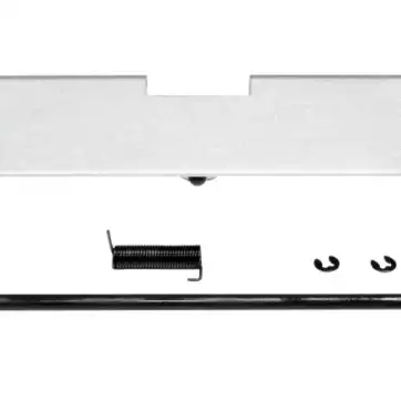 Silver AR-15 EJECTION PORT DUST COVER ASSEMBLY, ALUMINUM