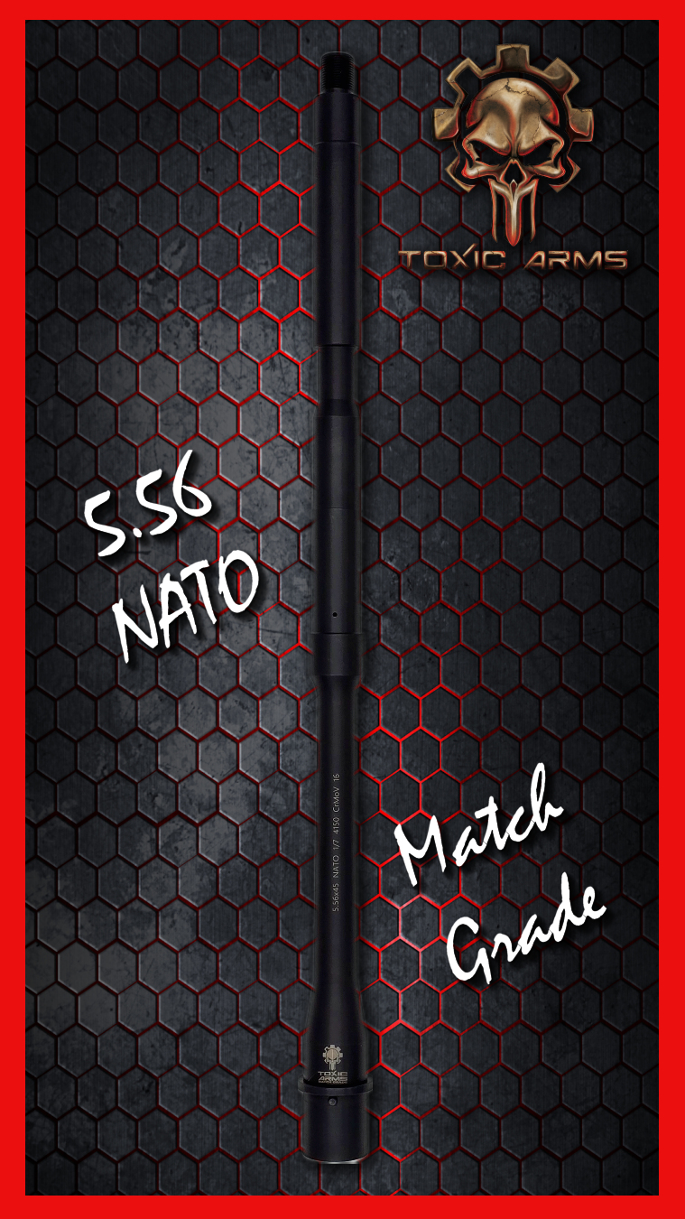 16" 5.56 NATO AR15 Barrel MATCH GRADE Toxic Arms 556NATO .223 AR 15 16 Inch - Image 2