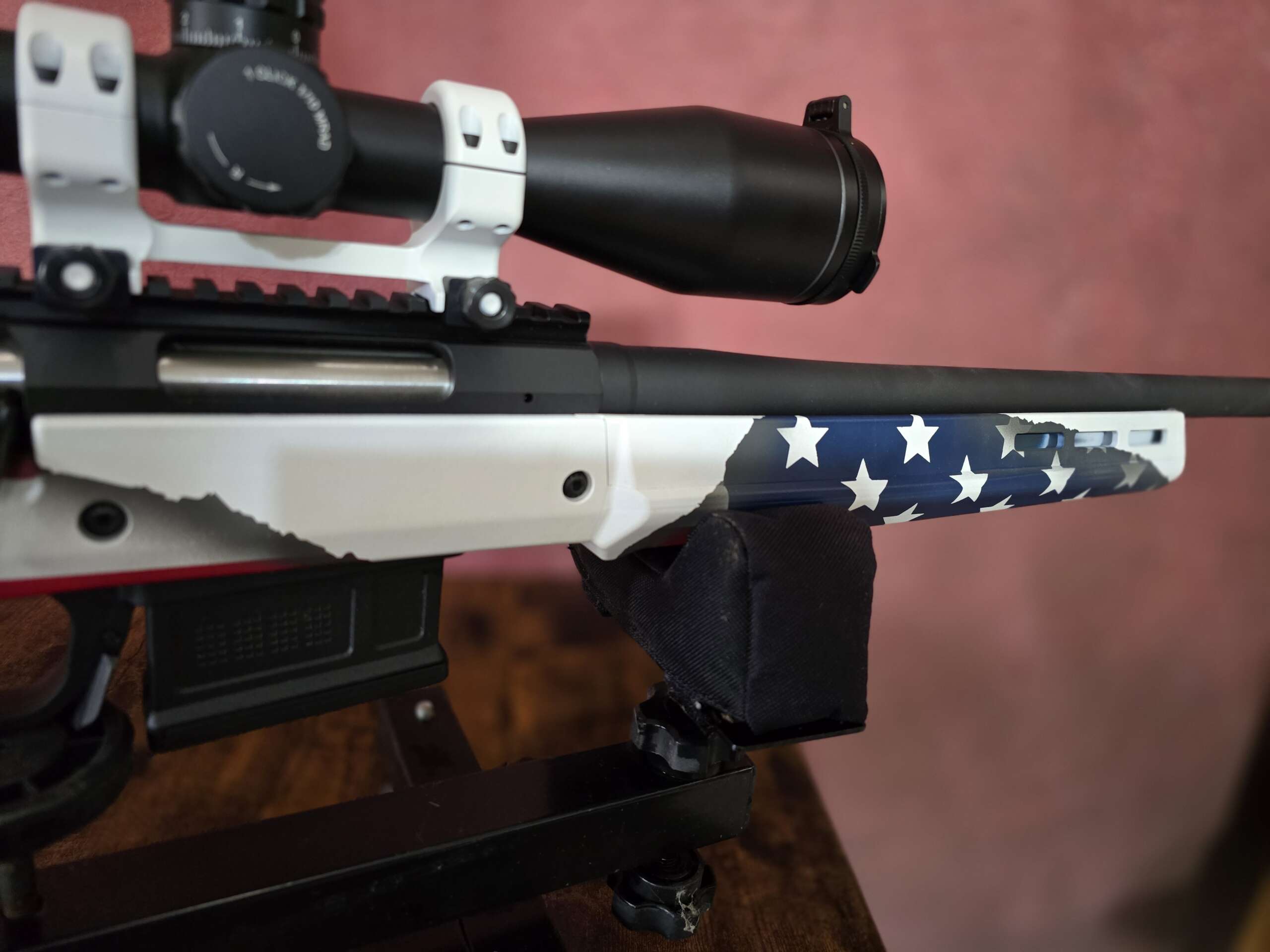 Ruger American Hunter 6.5mm Creedmoor Bolt Action Rifle Custom Flag Magpul - Image 3