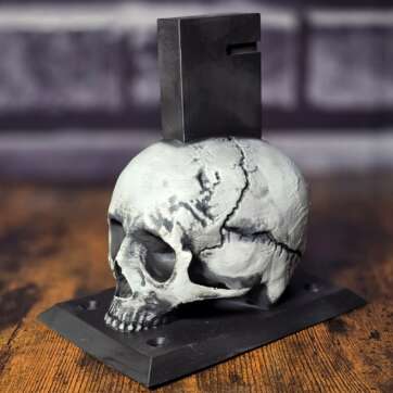 Hand Painted w/ Cerakote Skull Firearm Display Stand AR15