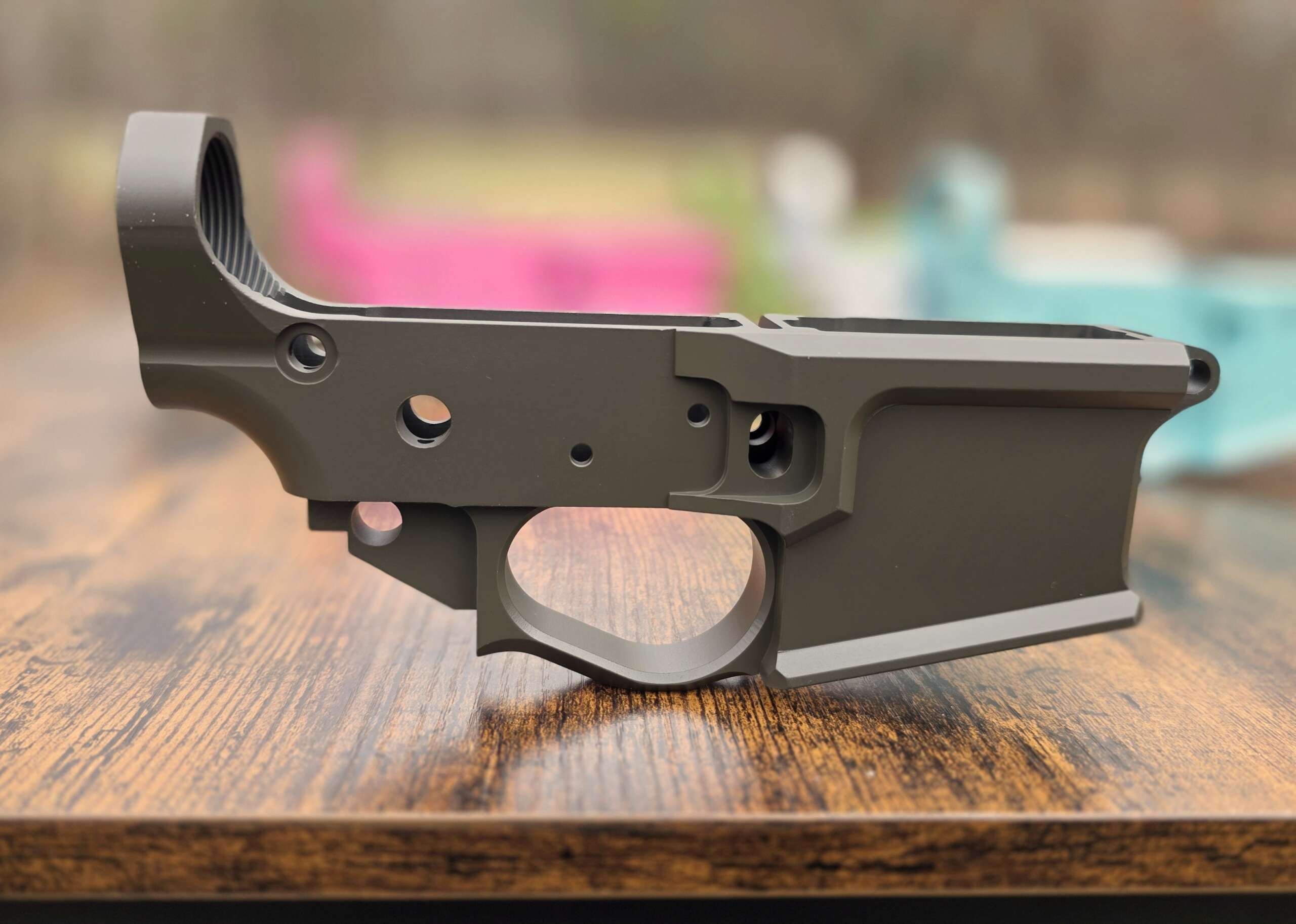OD GREEN STRIPPED BILLET LOWER RECEIVER ALUMINUM AR15 5.56 223 300 blackout